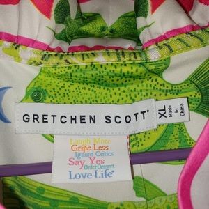 Gretchen Scott 3/4 Sleeve Ruffle Neck Dress XL BNWT